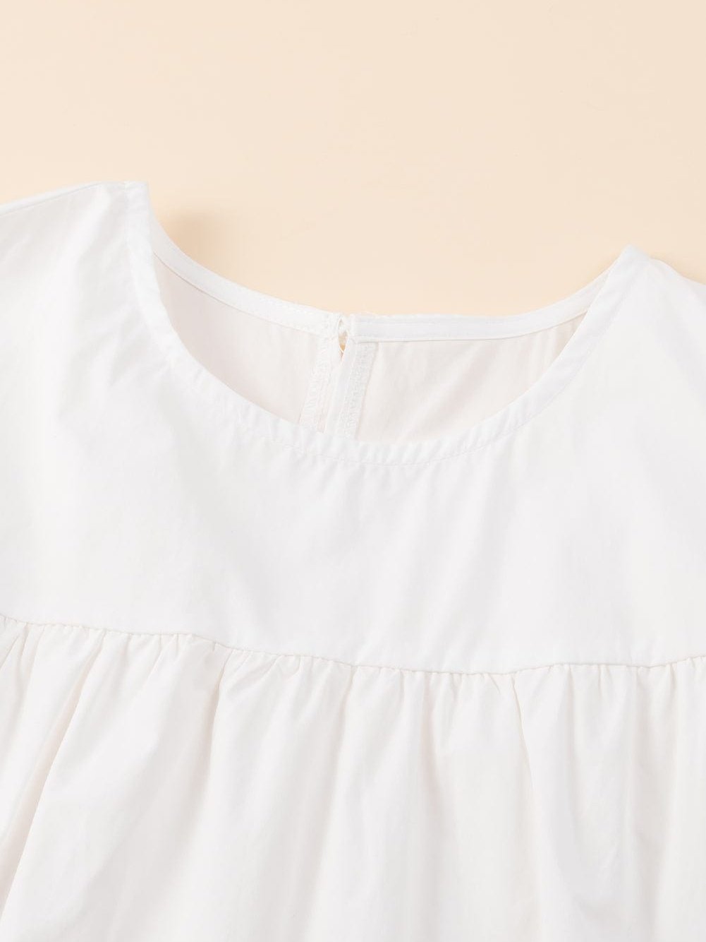 Apricot Colorblock Patchwork Ruffle Tiered Mini Dress