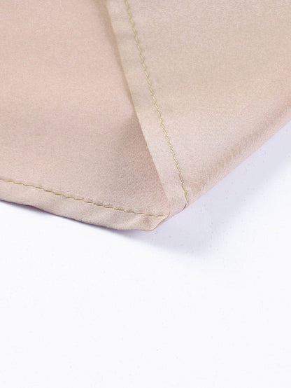 Apricot Floral Embroidered Maxi Skirt with High Waist