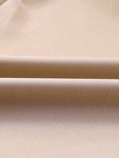 Apricot Floral Embroidered Maxi Skirt with High Waist