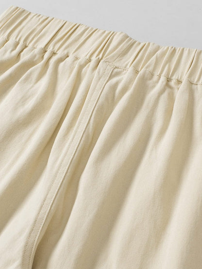 Apricot High Waist Drawstring Pocketed Pants