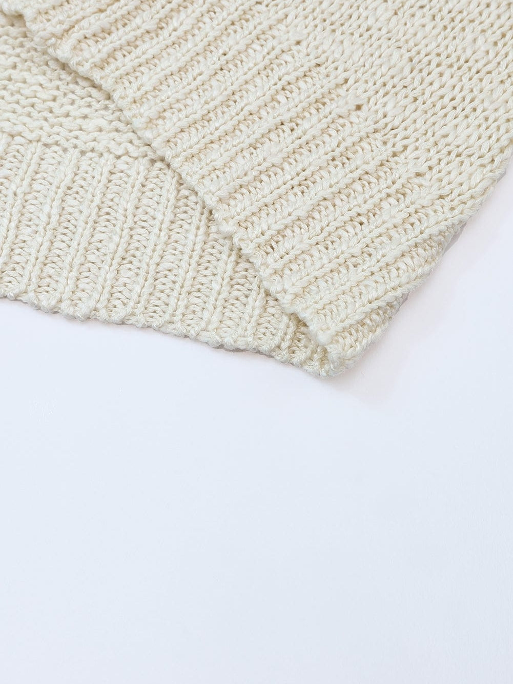 Apricot Lightweight Open Knit Dolman Sleeve Cardigan