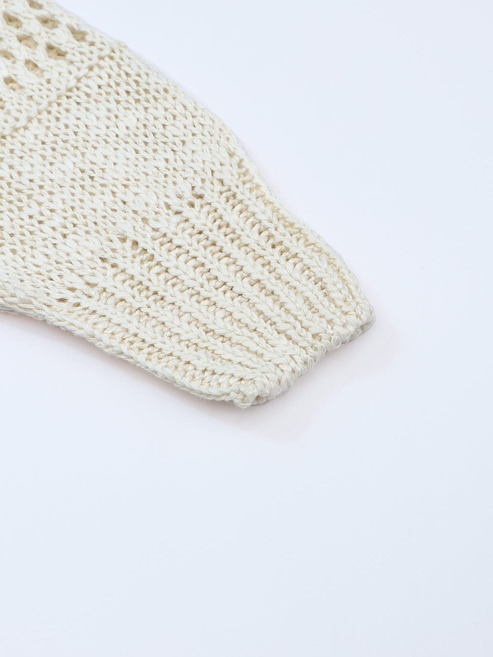 Apricot Lightweight Open Knit Dolman Sleeve Cardigan