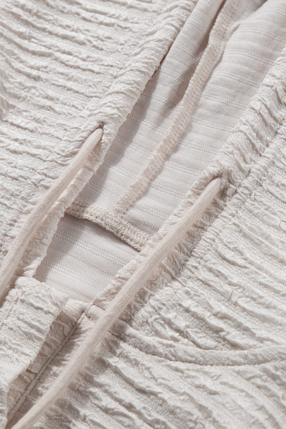 Apricot Lightweight Textured Buttoned Hoodie