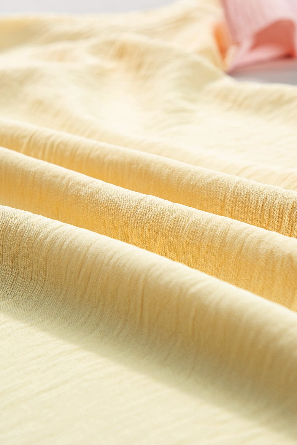 Apricot Patchwork Colorblock V Neck Summer T Shirt