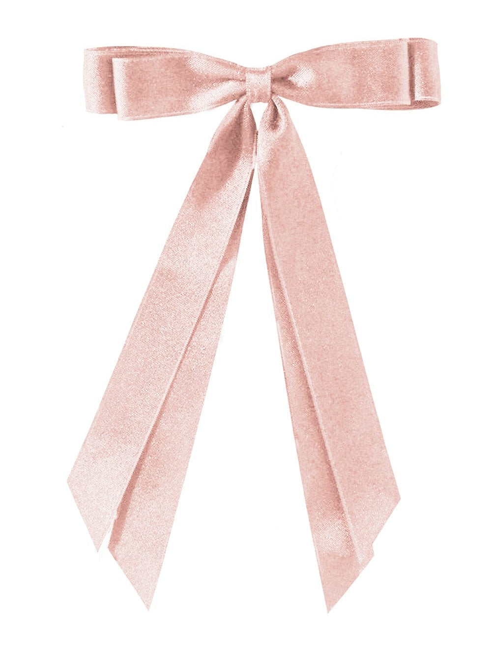 Apricot Pink Double Bow Knot Alligator Hair Clip