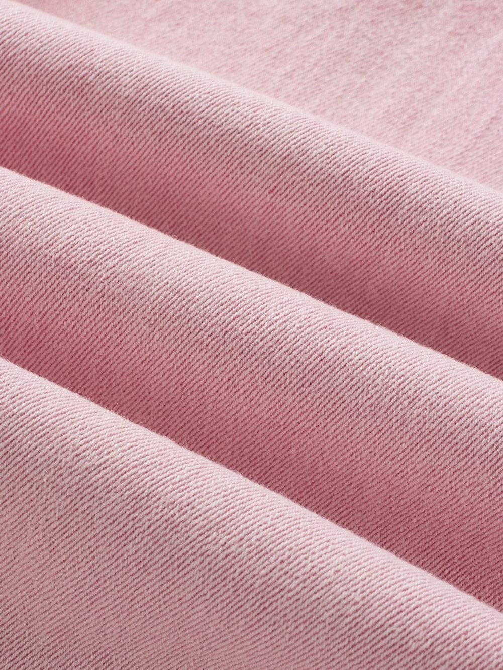 Apricot Pink Mid-Waist Flare Crop Jeans with Button Closure