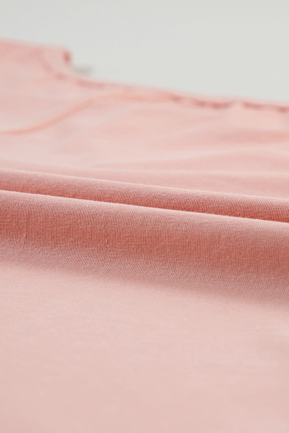 Apricot Pink Star Patch Graphic Tee with Studded Detail