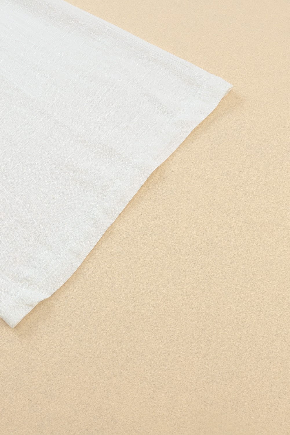 Apricot Round Neck Sleeveless Wide Leg Jumpsuit