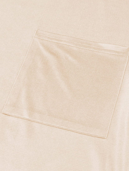 Apricot Silky Oversized Pocket Tee
