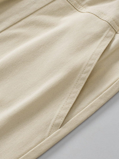 Apricot Slim-Fit High Waist Pocketed Pants