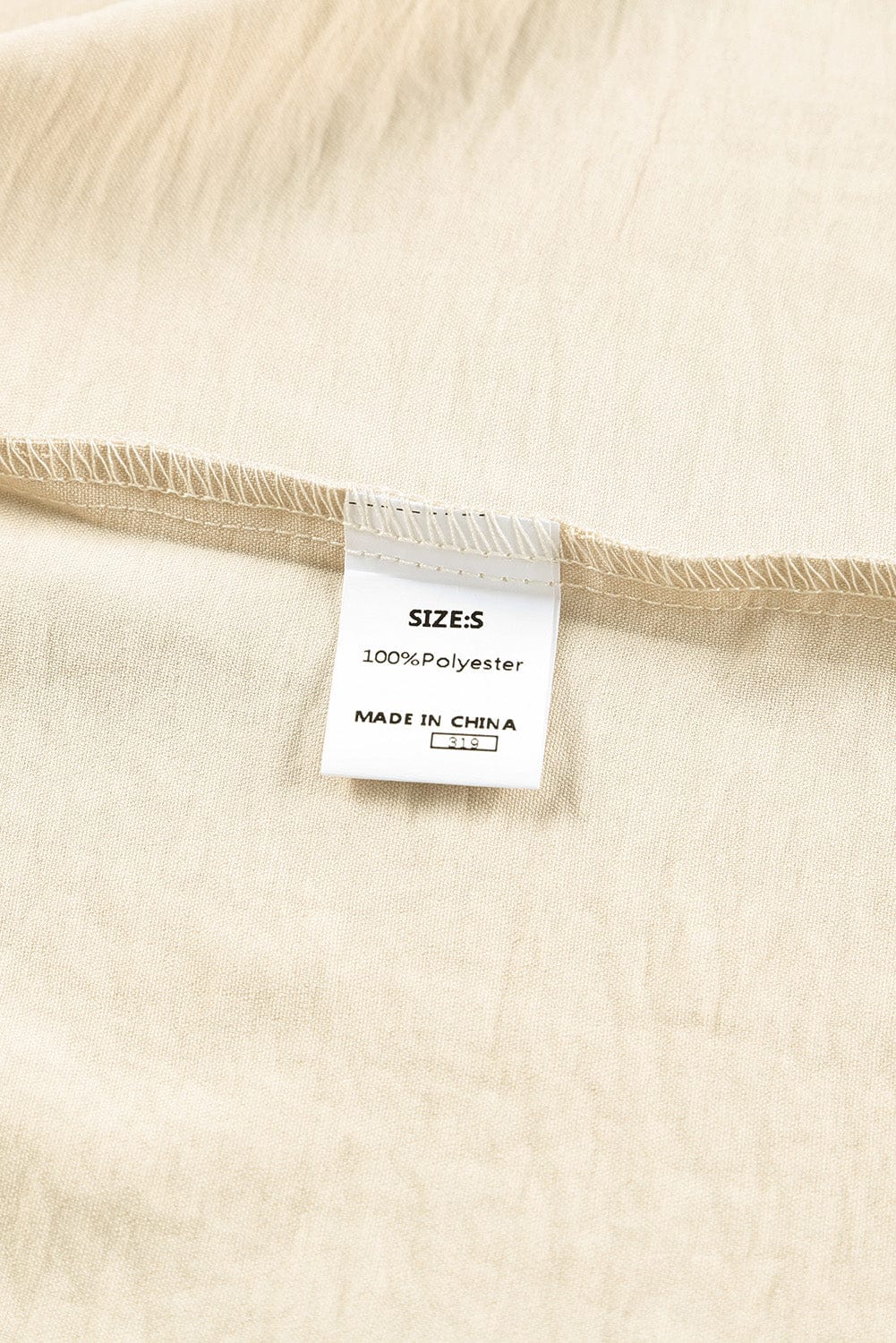 Apricot Smocked Cuff Shift Blouse