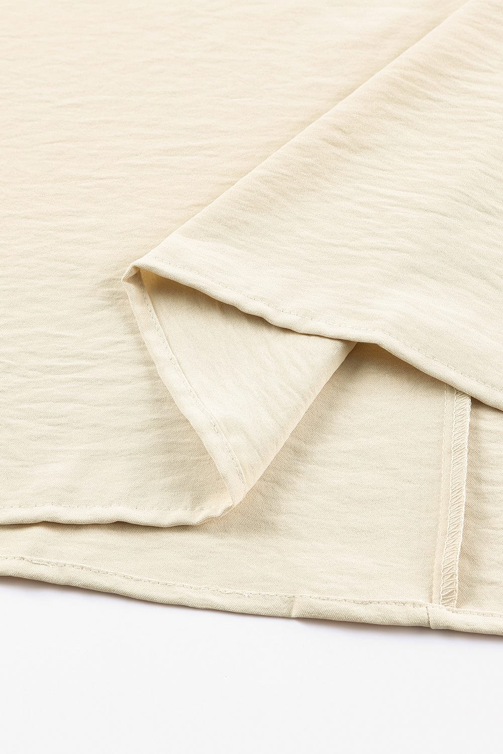 Apricot Smocked Cuff Shift Blouse