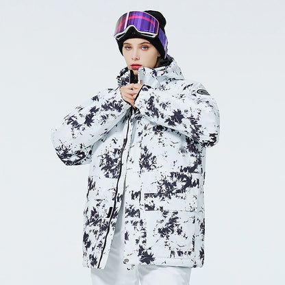 Men's Women's Hoodie Jacket Ski Jacket Outdoor Winter Thermal Warm Waterproof Windproof Breathable Detachable Hood Windbreaker Winter Jacket for Skiing Camping / Hiking Snowboarding Ski