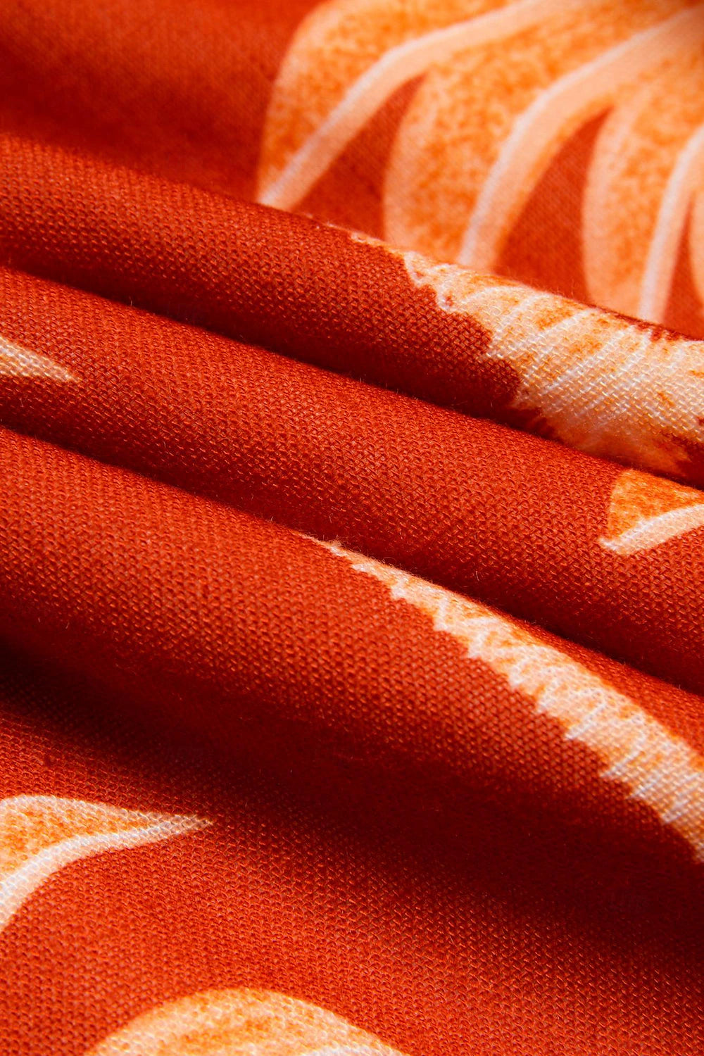 Floral Tassel Fringe V Neck Midi Dress