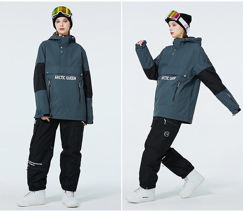 Men's Women's Hoodie Jacket Ski Jacket Outdoor Winter Thermal Warm Waterproof Windproof Breathable Hooded Windbreaker Top for Skiing Camping / Hiking Snowboarding Ski