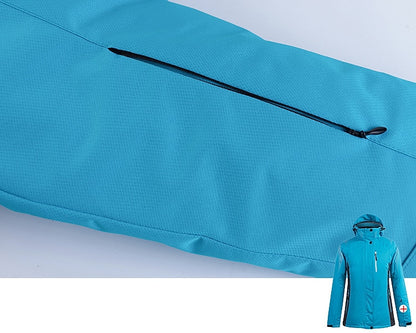 Men's Women's Hoodie Jacket Ski Jacket Outdoor Winter Thermal Warm Adjustable Waterproof Windproof Detachable Hood Windbreaker Winter Jacket for Skiing Camping / Hiking Snowboarding Ski