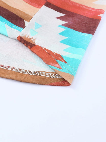 Aztec Dream Long Sleeve Shirt with Multicolor Print