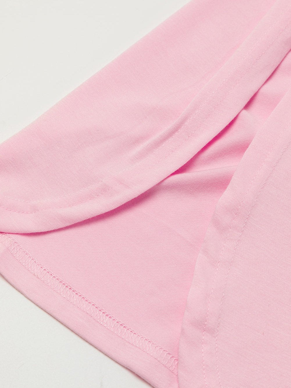 Ice Silk Solid Color V Neck Loose Pajama