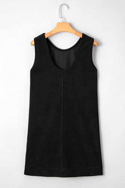corduroy sleeveless dress
