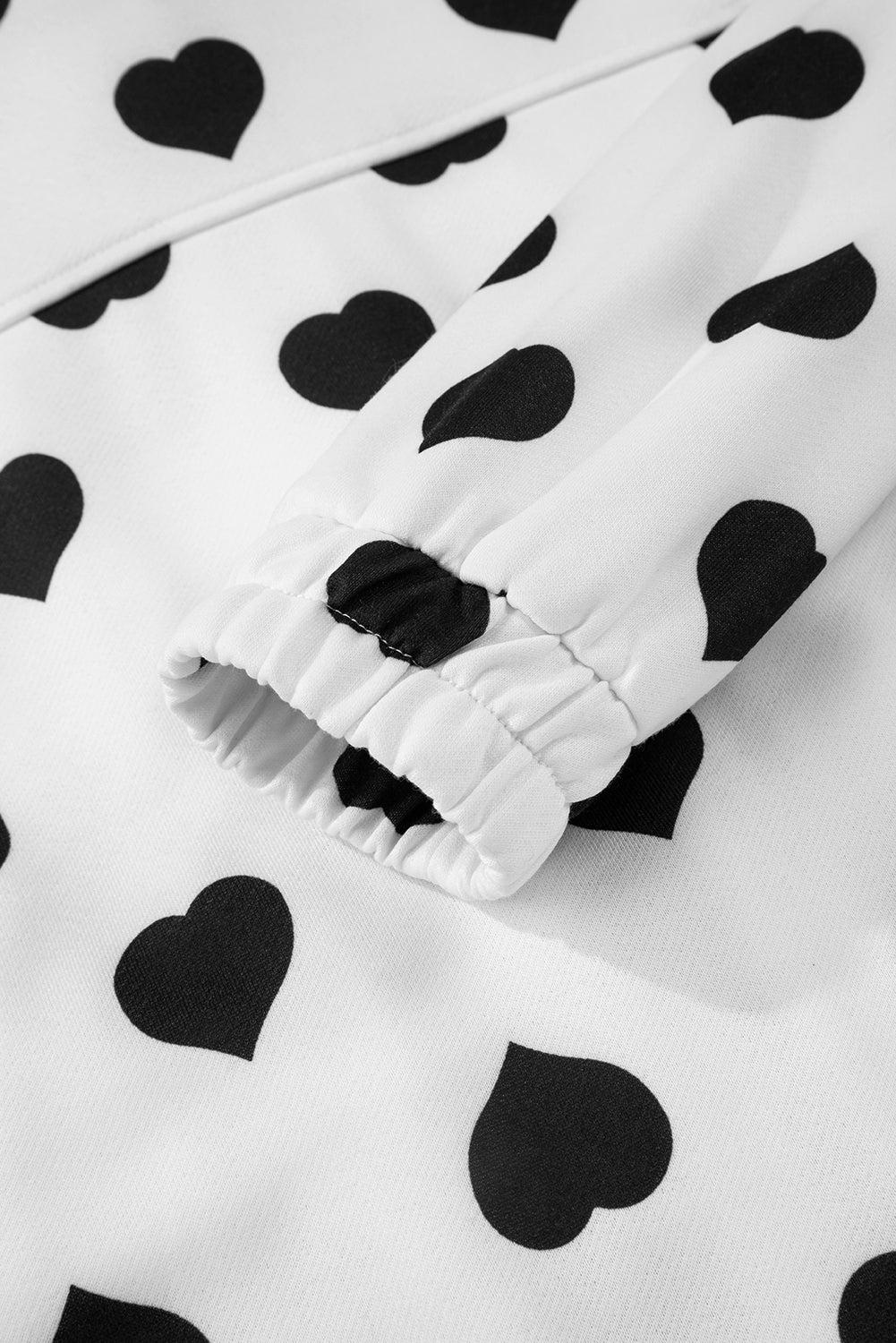 heart print jacket