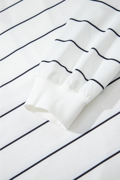 striped print pullover