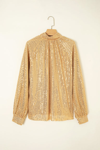 gold metallic blouse