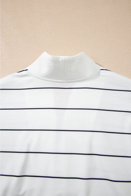 striped print pullover