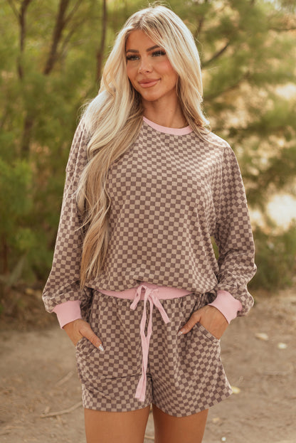 2 piece long sleeve short set