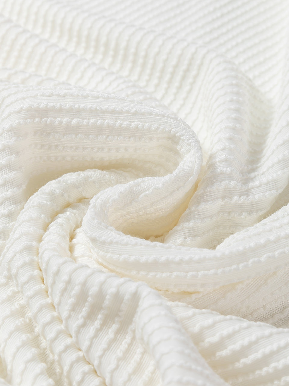 White Ribbed Colorblock Plus Size T-Shirt