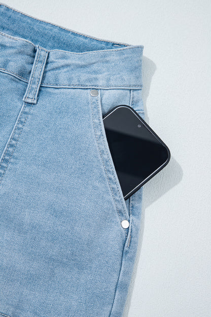 high rise barrel jeans