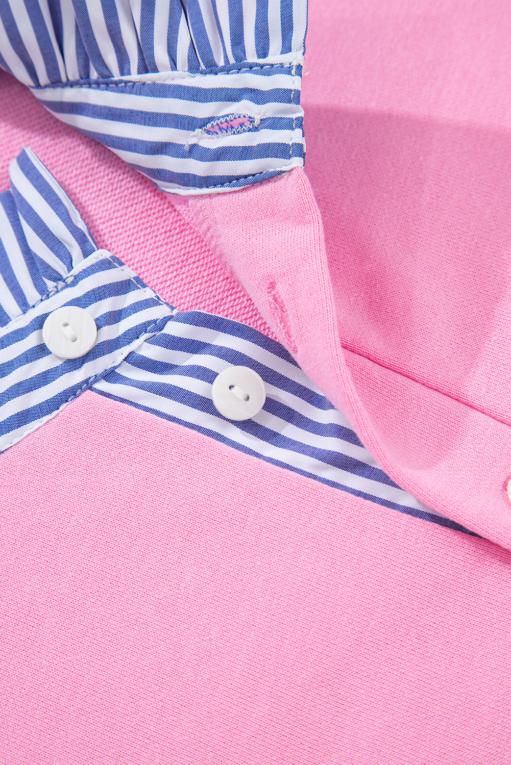 button collar sweatshirt