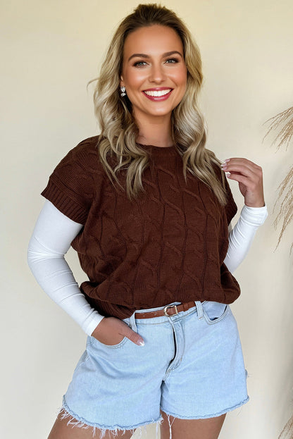 short sleeve sweater top