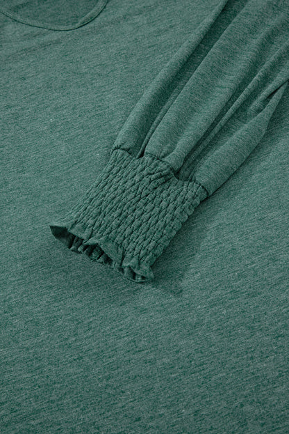 v neck long sleeve top