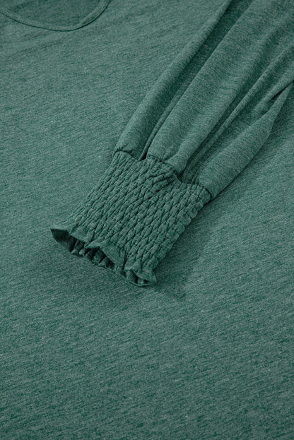 v neck long sleeve top