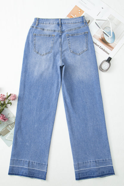blue loose jeans