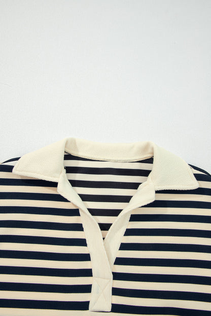 striped long sleeve top