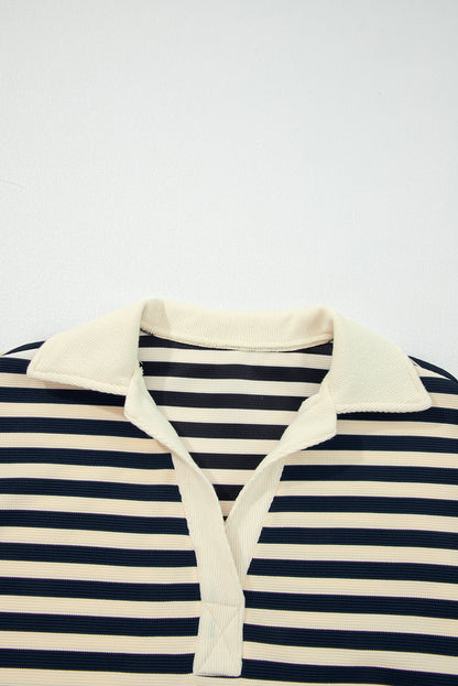 striped long sleeve top