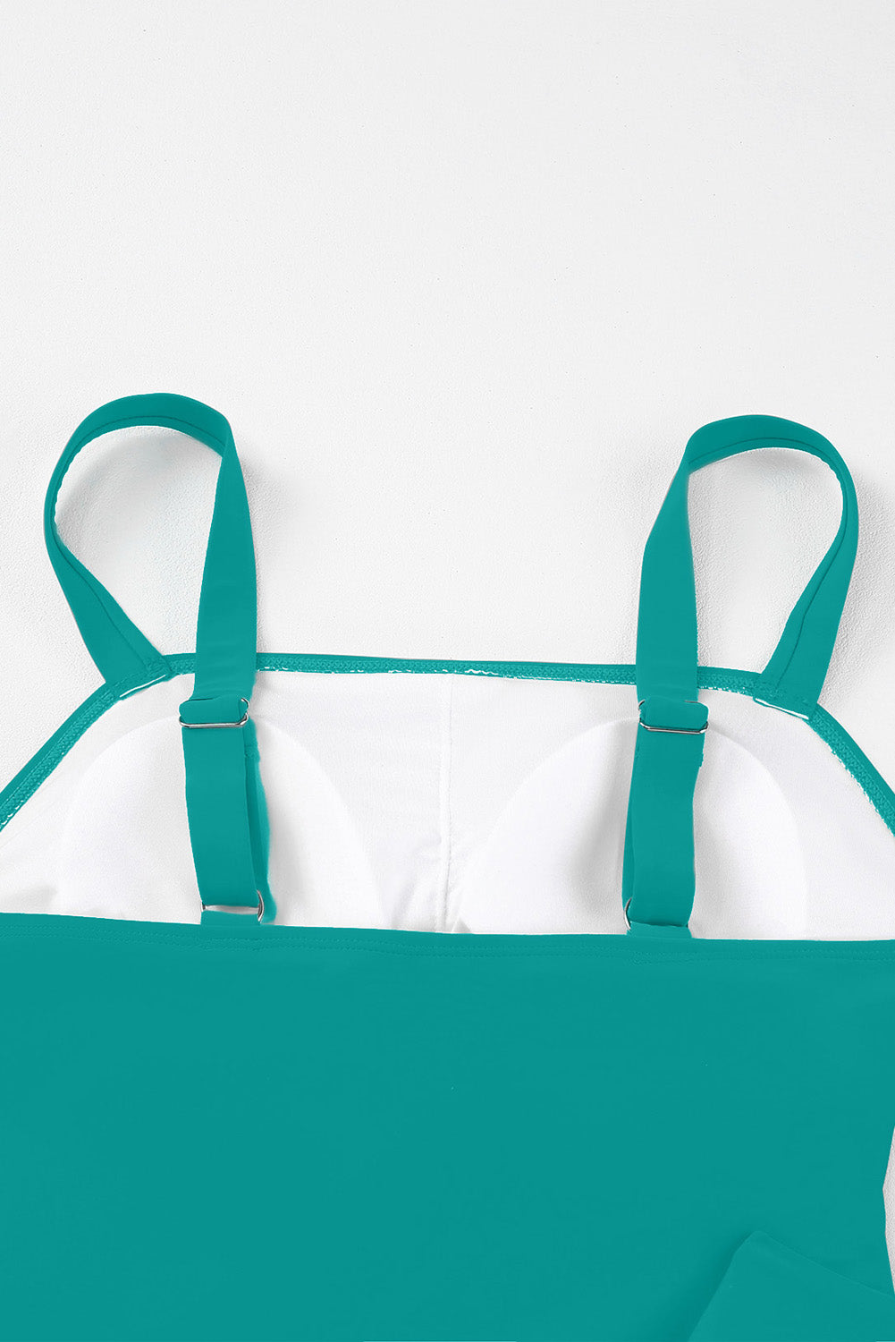 Green Boho Pleated Tankini Set