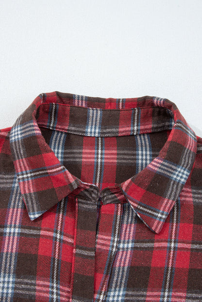 plaid blouse