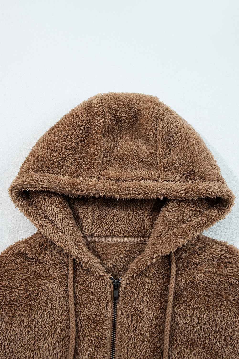 sherpa hoodie short set