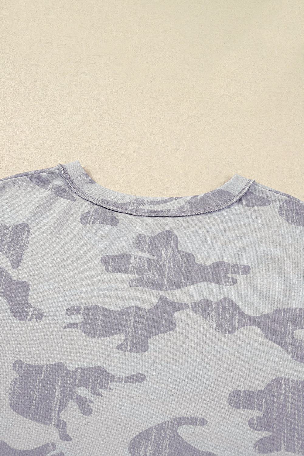 camouflage print sweatshirt