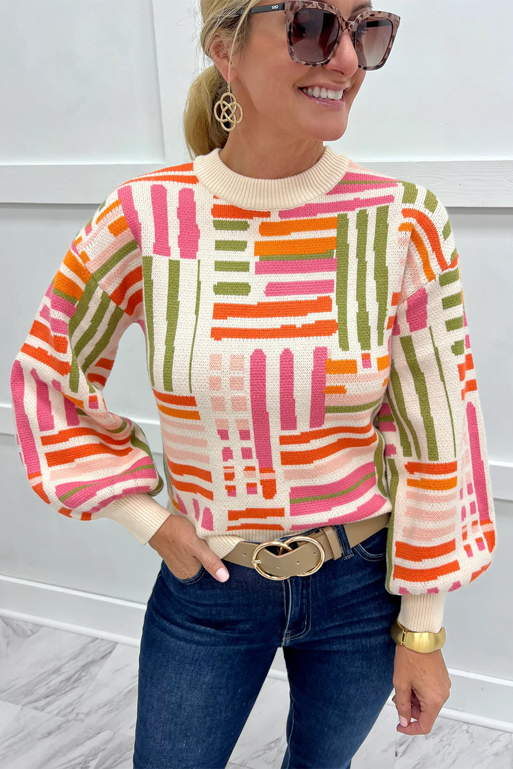 Rose Love Lines Sweater