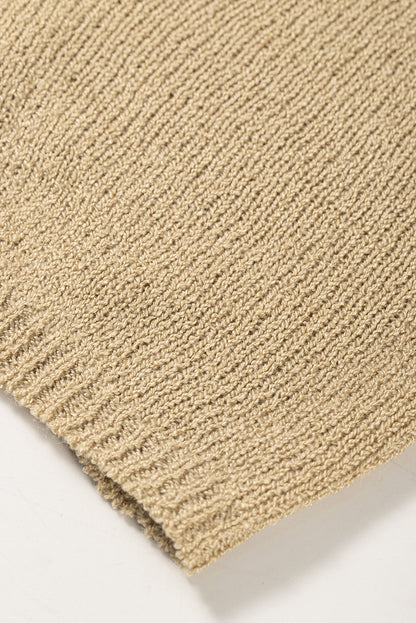 Khaki Dolman Sleeve Cardigan with Pockets