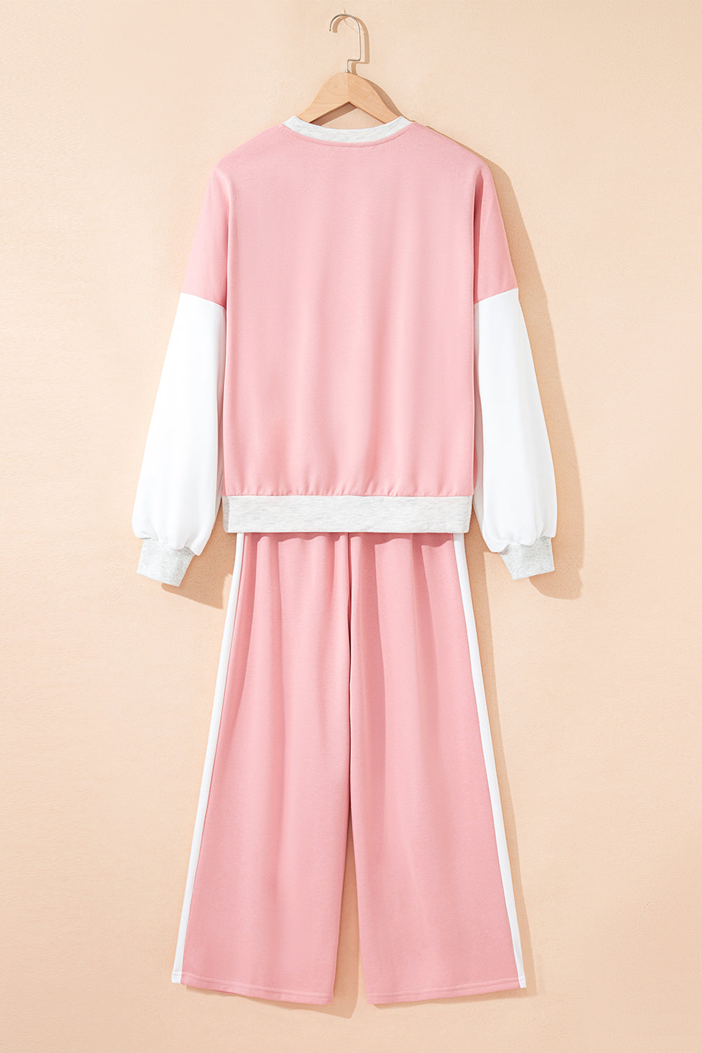 color block pant set