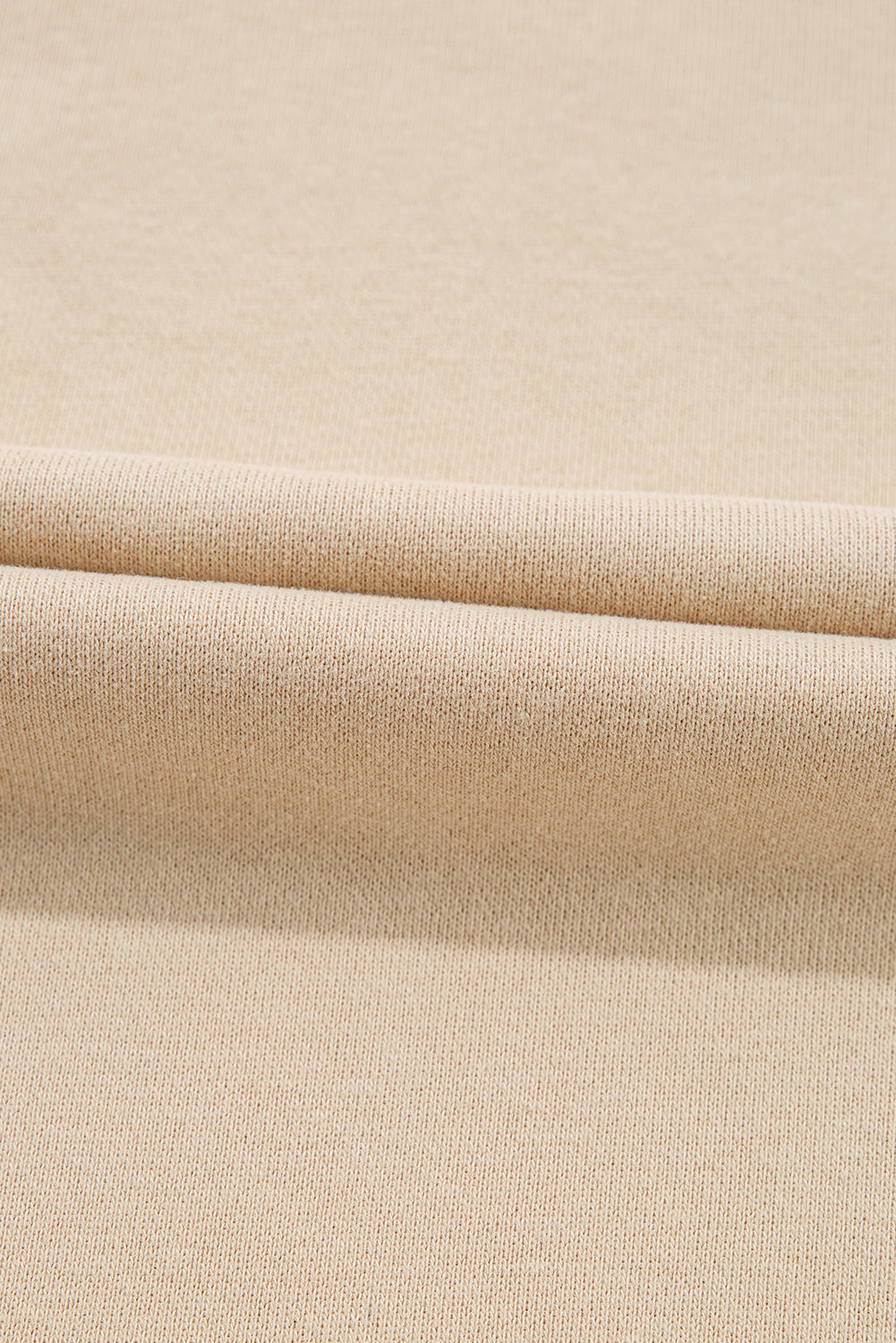 Apricot Striped Accent Pullover and Shorts Two Piece Casual Set