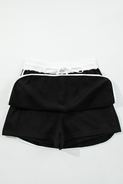 varsity sweatshirt skirt set