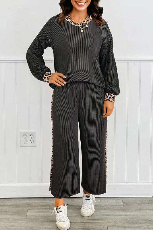 ribbed pant set