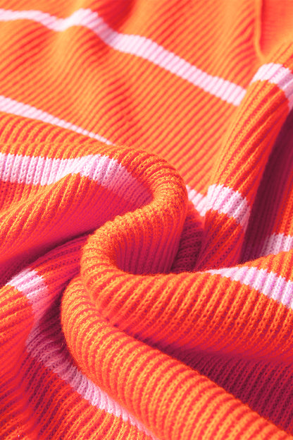 orange stripe sweater