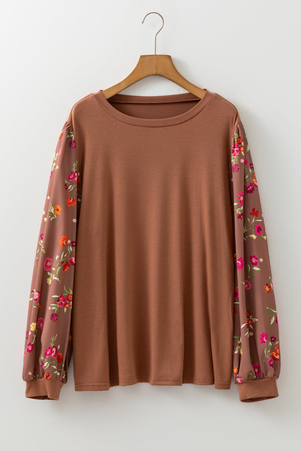 floral sleeve blouse