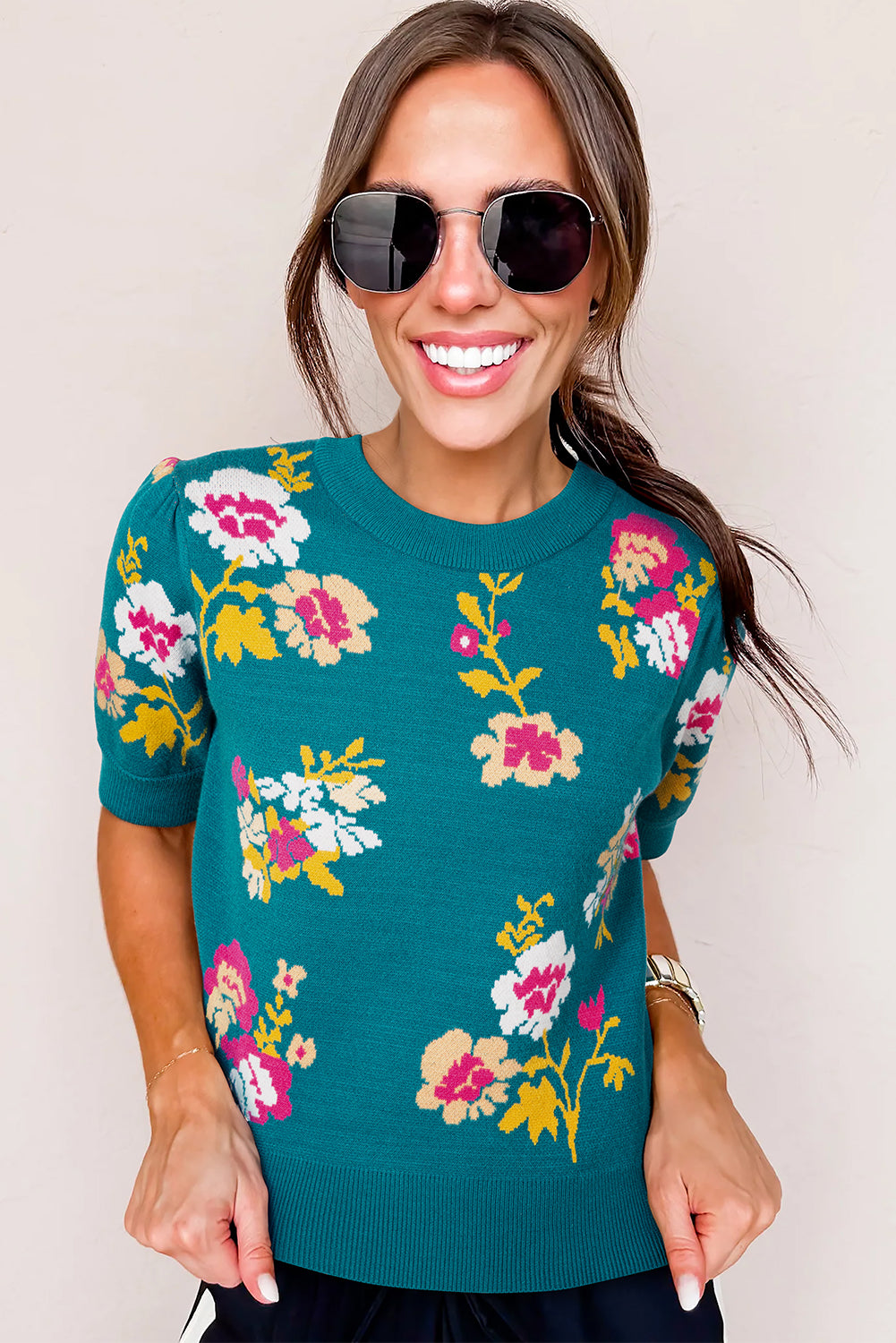 floral sweater